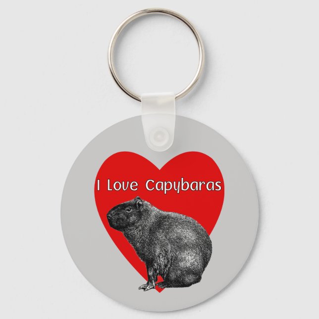 Llavero Amo Capybaras Keychain (Anverso)