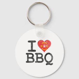 Llavero Amo Carolina Del Norte Bbq I Heart Nc Byrbecue Sau