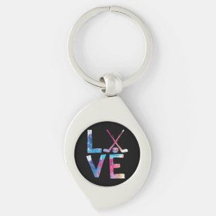 Llavero Amo Chicas de hockey sobre hielo Regalos de hockey