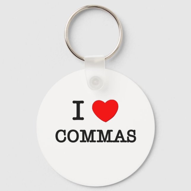 Llavero Amo Commas (Anverso)