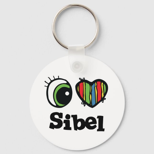 Llavero Amo (Corazón) a Sibel (Anverso)