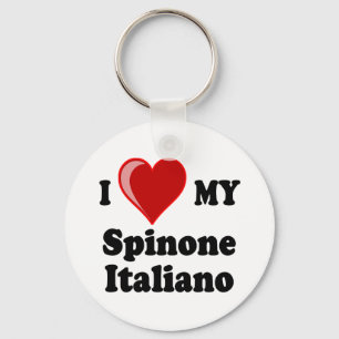 Llavero Amo (corazón) mi perro de Spinone Italiano