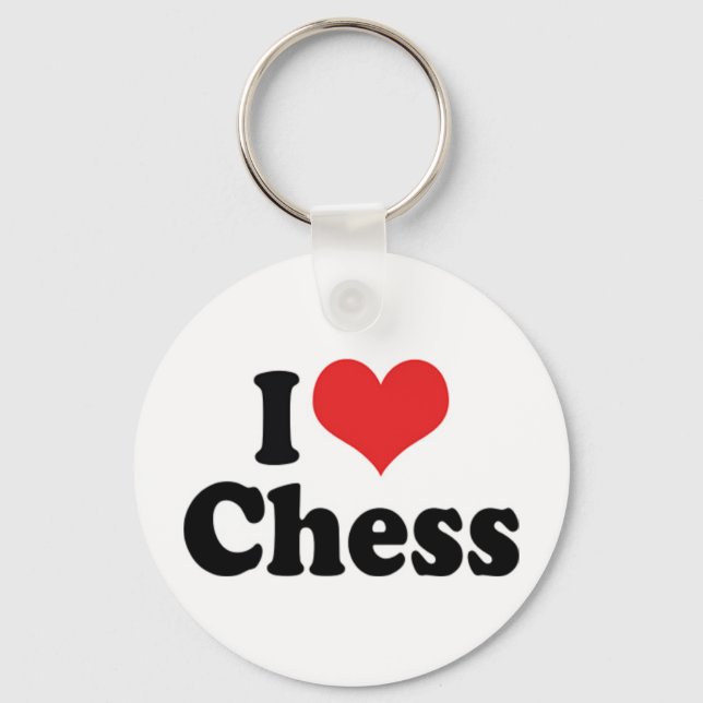 Llavero Amo el ajedrez del corazón (Anverso)