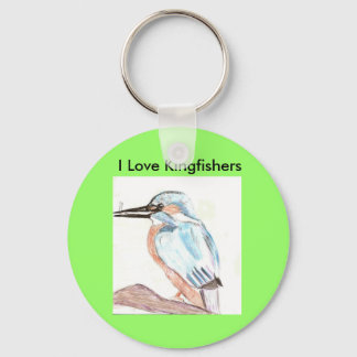 Llavero Amo el anillo de claves de Kingfishers