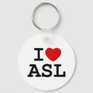 Llavero Amo el ASL