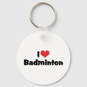 Llavero Amo el bádminton