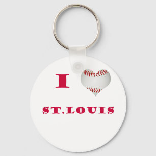 Llavero Amo el béisbol de St. Louis