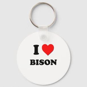 Llavero Amo el bisonte