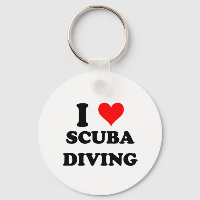 Llavero Amo El Buceo Scuba (Anverso)