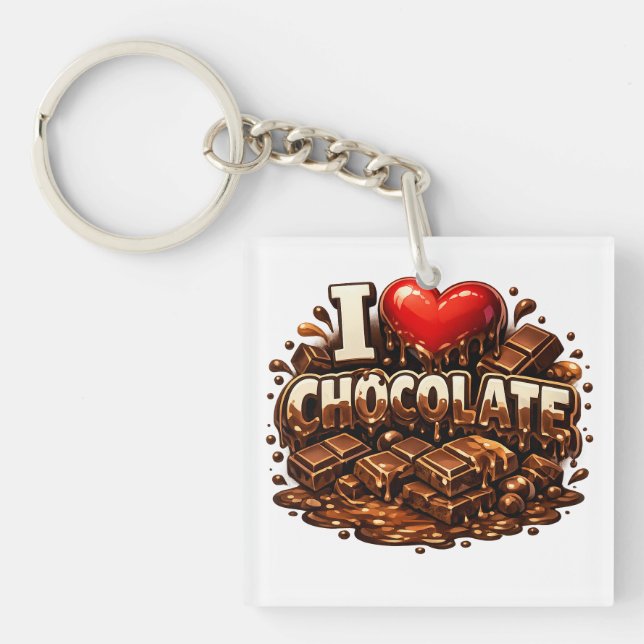 Llavero Amo el Chocolate (Frente)