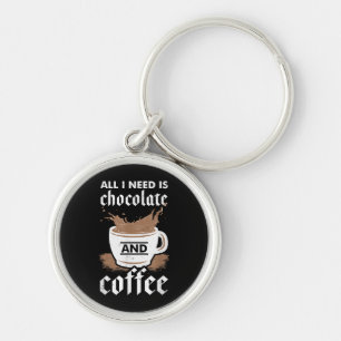 Llavero Amo El Chocolate Y El Café