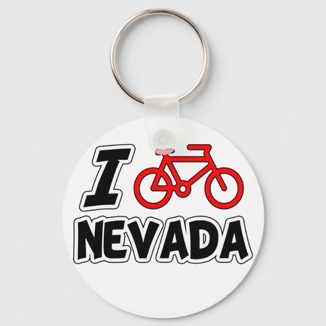 Llavero Amo el Ciclismo en Nevada (Anverso)