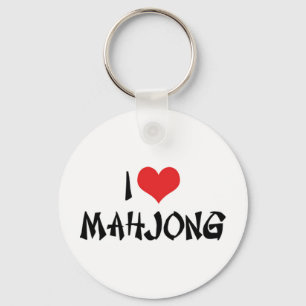 Llavero Amo el corazón Mahjong - Mah Jong Lover