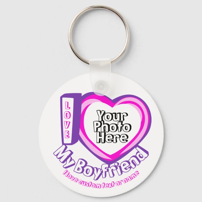 Llavero Amo el cumpleaños de mi novio (Anverso)