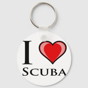 Llavero Amo el equipo de submarinismo