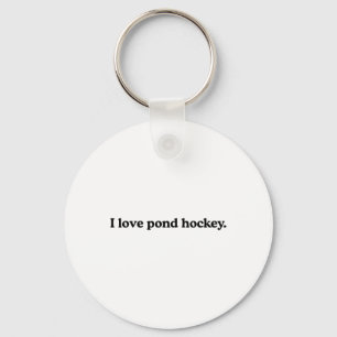 Llavero Amo el hockey de estanque - Amante del divertido d