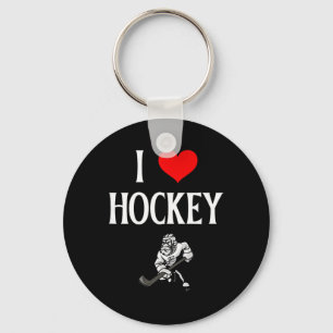 Llavero Amo el hockey Me encanta el hockey divertido amor