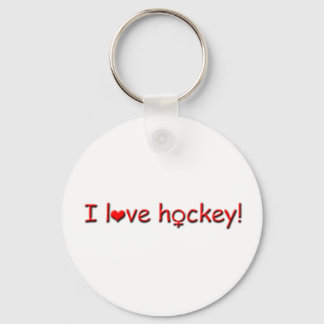 Llavero ¡Amo el hockey!-Mujer