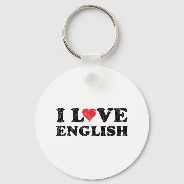 Llavero Amo el inglés (Anverso)