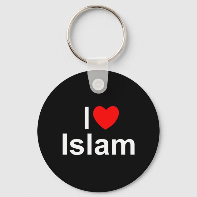 Llavero Amo el Islam (corazón) (Anverso)