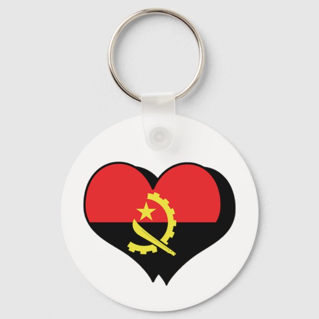 Llavero Amo el Keychain de Angola (Anverso)