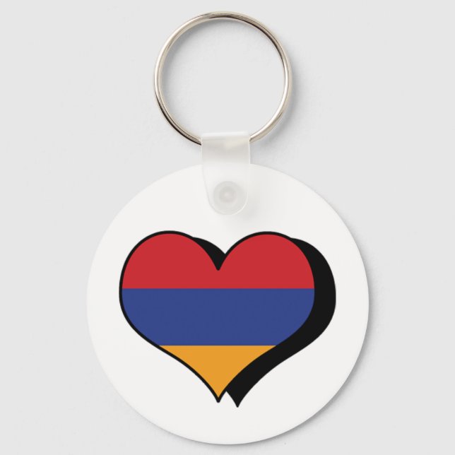 Llavero Amo el Keychain de Armenia (Anverso)