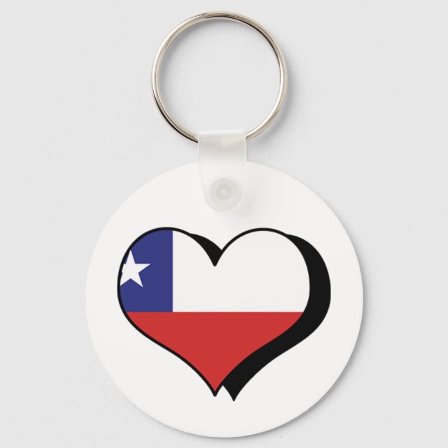 Llavero Amo el Keychain de Chile (Anverso)