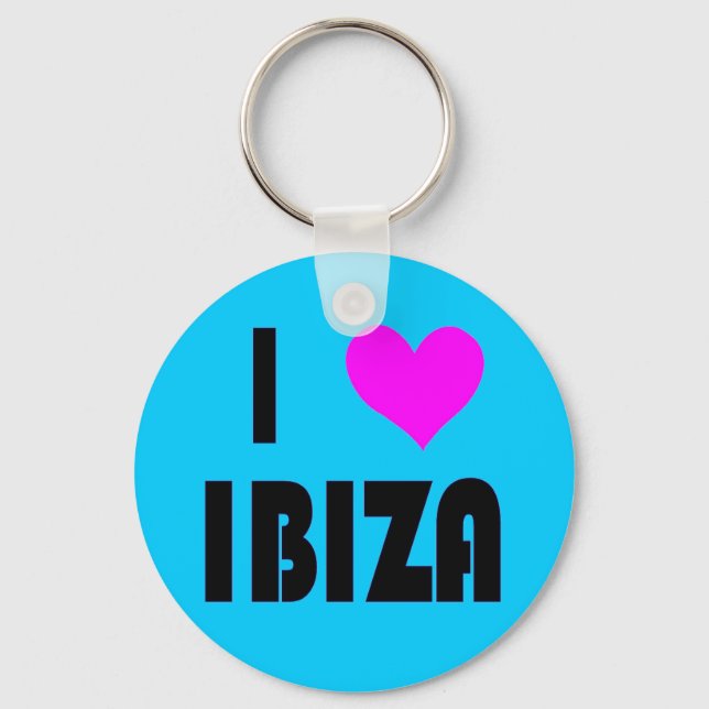 Llavero Amo el keychain de Ibiza (Anverso)