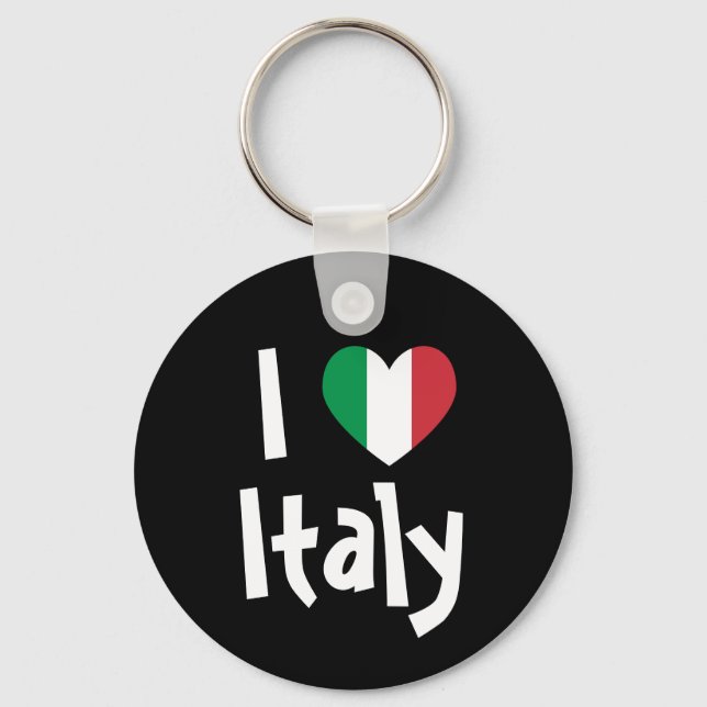 Llavero Amo el Keychain de Italia (Anverso)