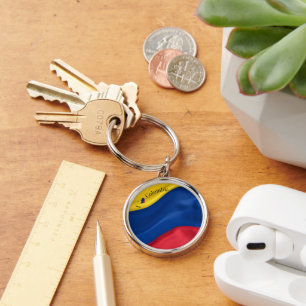Llavero Amo el Keychain de la Bandera de Colombia
