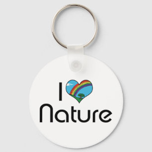 Llavero Amo el Keychain de la Naturaleza
