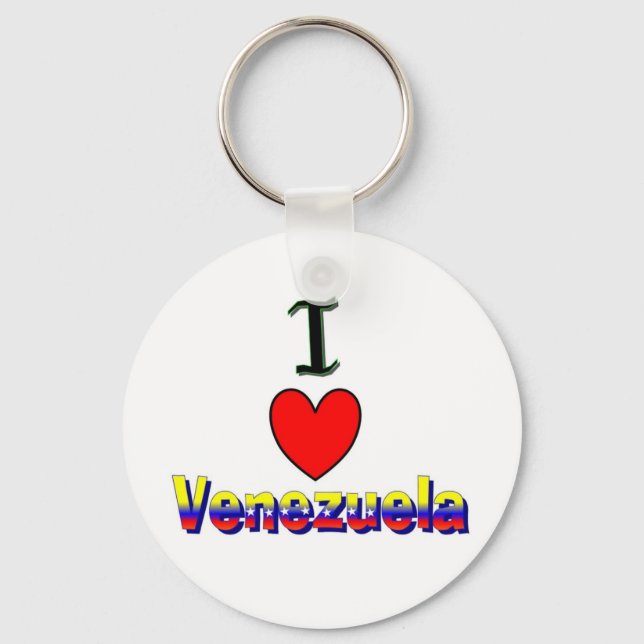 Llavero Amo el Keychain de Venezuela (Anverso)