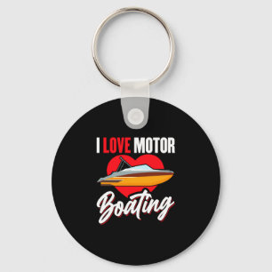 Llavero Amo el motorboating propietario del capitán de pot