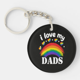 Llavero Amo el Orgullo Arcoíris de mis Papás