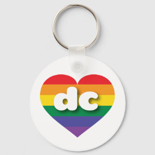 Llavero Amo el Orgullo Gay DC
