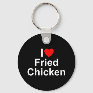 Llavero Amo el pollo frito (corazón)