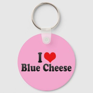 Llavero Amo el Queso Azul