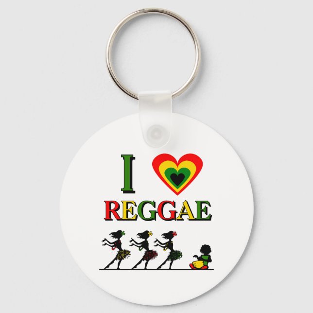 Llavero Amo El Reggae (Anverso)