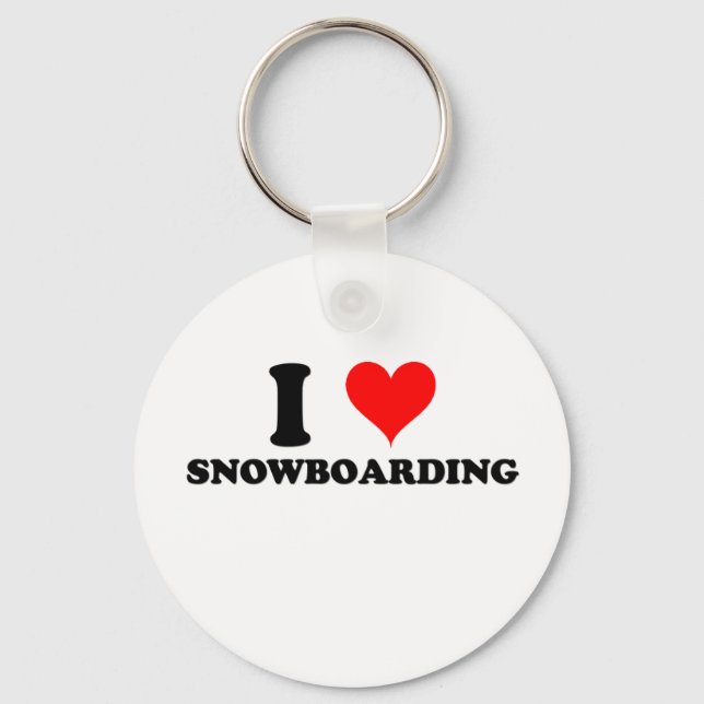 Llavero Amo El Snowboard (Anverso)