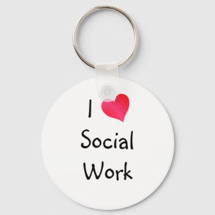 Llavero Amo El Trabajo Social