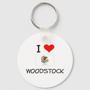 Llavero Amo el WOODSTOCK Illinois