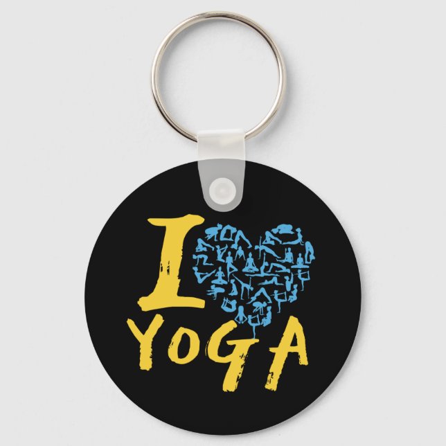 Llavero Amo el Yoga  (Anverso)