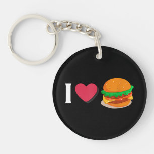 Llavero Amo Hamburguesa Hamburguesa Con Queso Comer Insalu