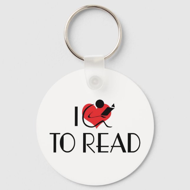 Llavero Amo Heart To Read - Amante de los Libros (Anverso)