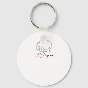Llavero Amo Hippos - Pegatina de Vida Silvestre