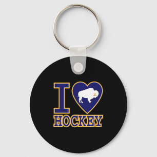 Llavero Amo Hockey Corazón De Búfalo Ny Amantes De Nueva Y