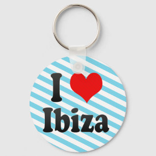Llavero Amo Ibiza, España. Yo Encanta Ibiza, España