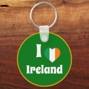 Llavero Amo Irlanda y el corazón irlandés - viajes / depor