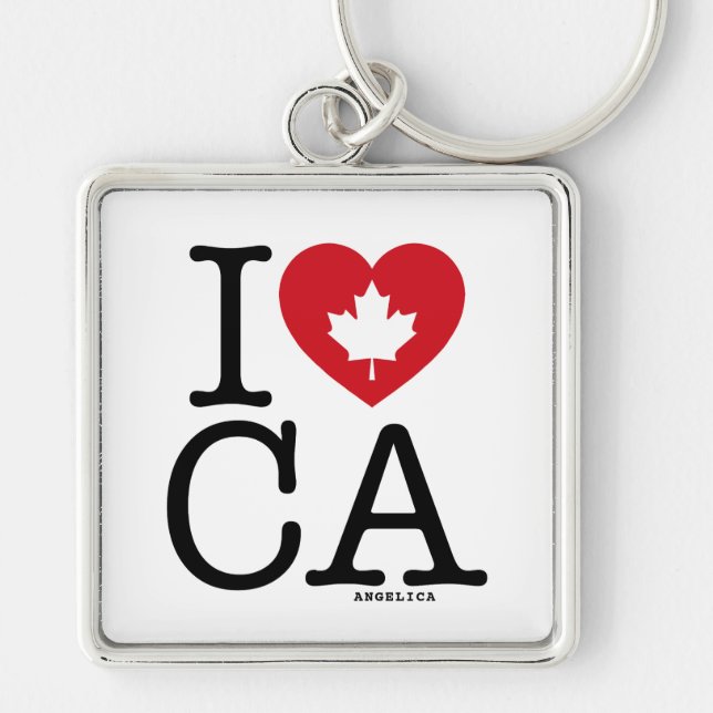 Llavero Amo la AC | Amo la cadena de claves personalizada  (Frente)