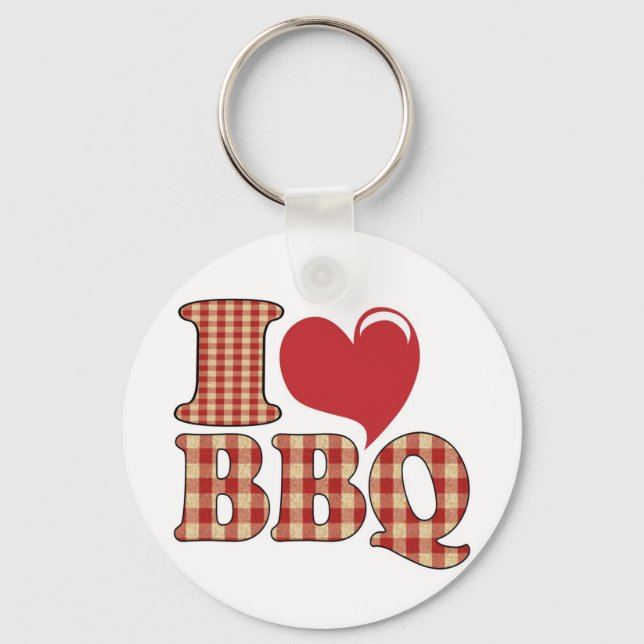 Llavero Amo la barbacoa (Anverso)